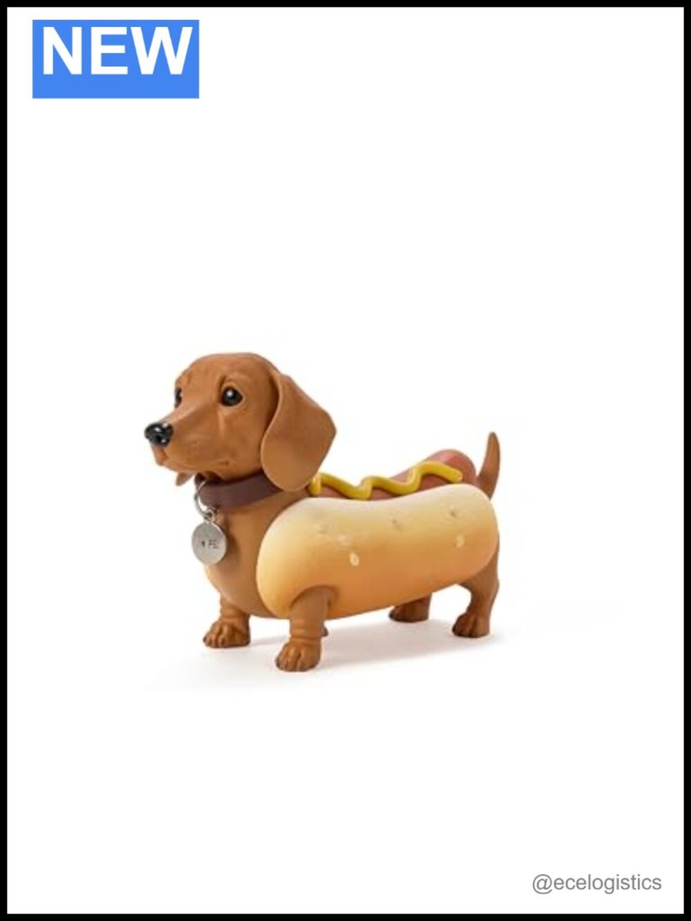 JW PEI Dachshund Hot Dog Clutch Resin Handbag